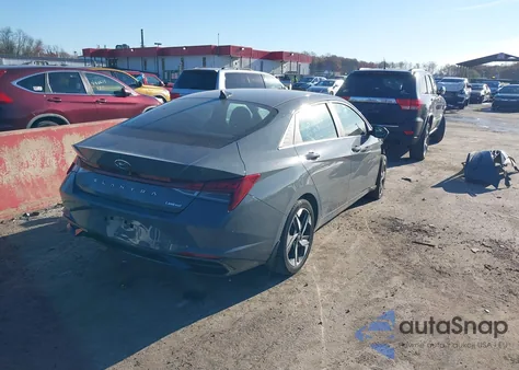 2022 Hyundai Elantra Limited z USA, uszkodzony, nr VIN KMHLP4AG2NU333873